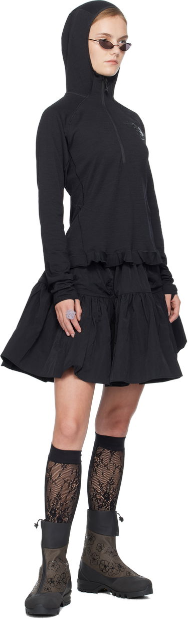 Mikina Cecilie Bahnsen Cecilie Bahnsen The North Face Edition Dotknit Wool Baselayer Hoodie Čierna | NF0A8FAHJK3, 4