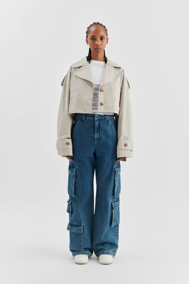 Kabáty AXEL ARIGATO Gaia Cropped Trench Coat Béžová | A2130001, 4