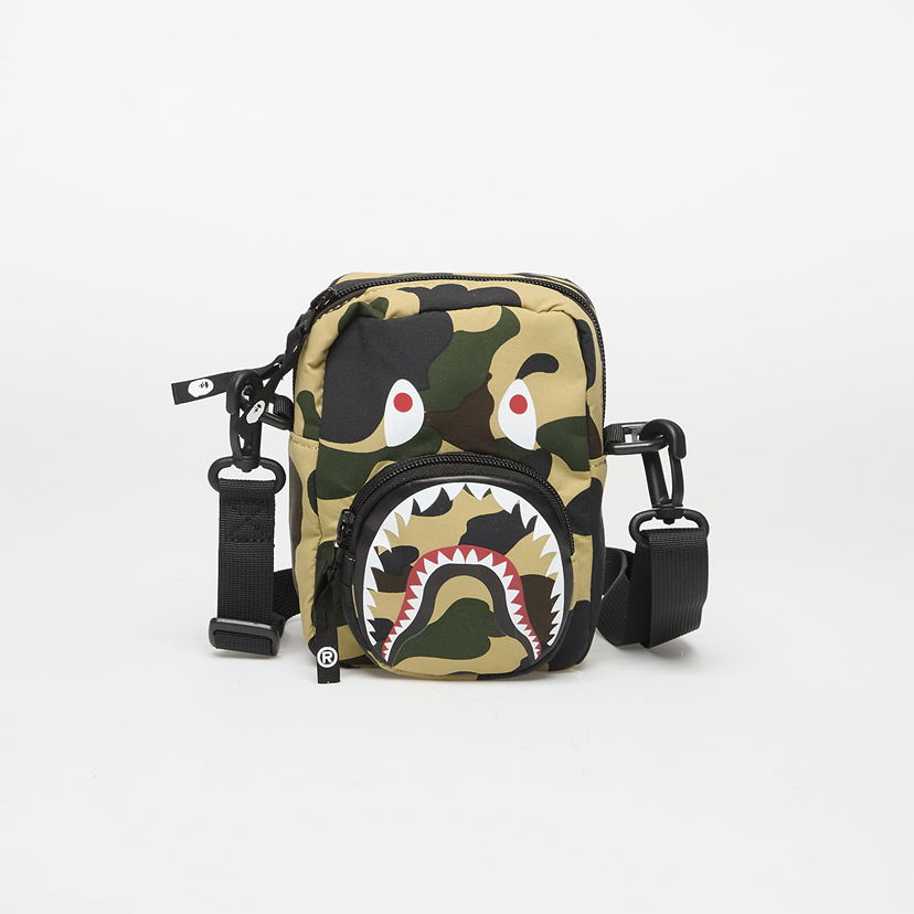 Taška cez rameno BAPE A BATHING APE 1st Camo Shark Mini Shoulder Bag Žltá | 001SGL301021MYEL