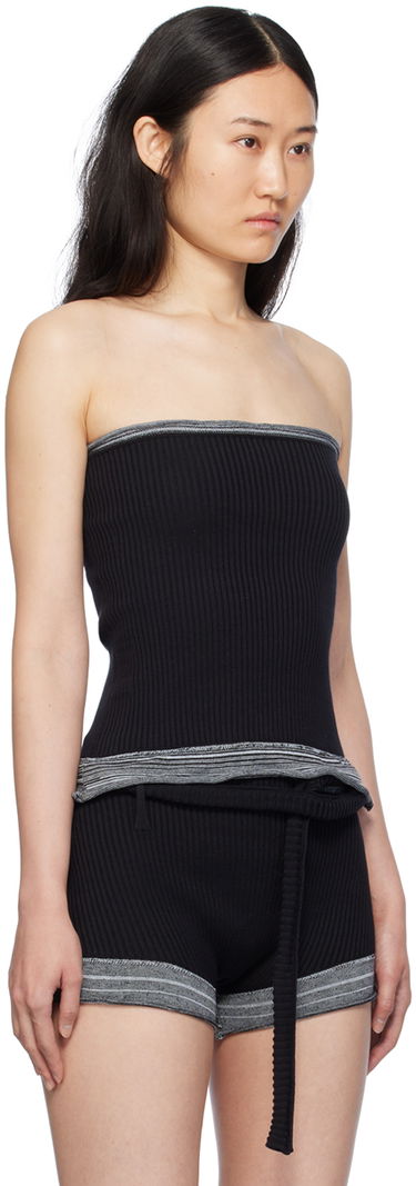 Tielko Ottolinger Ottolinger Fringes Tube Top Čierna | 708602, 1