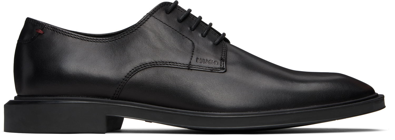 Tenisky a topánky BOSS Rubber-Sole Leather Derbys Čierna | 50529049, 0