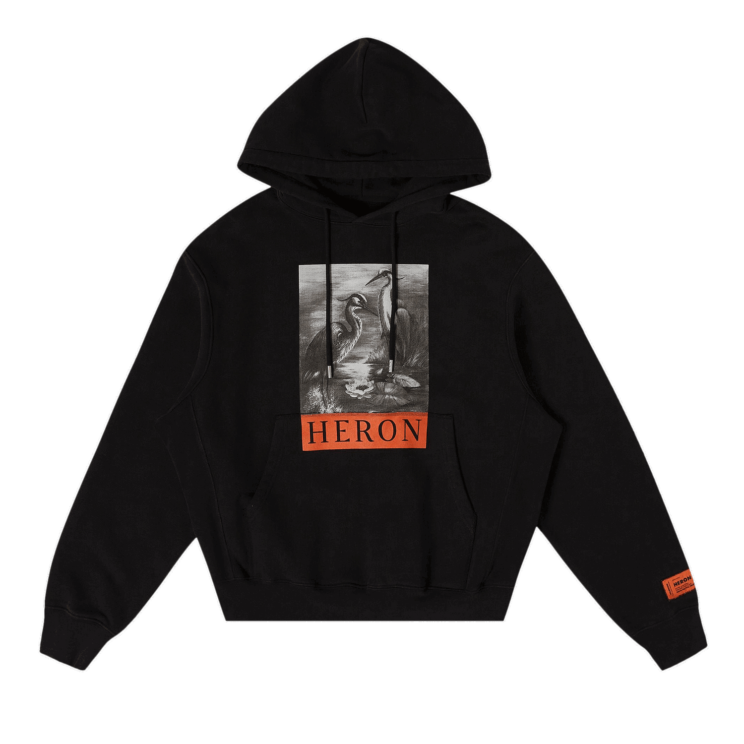 Mikina HERON PRESTON Heron Hoodie Čierna | HMBB024C99JER0031010, 0