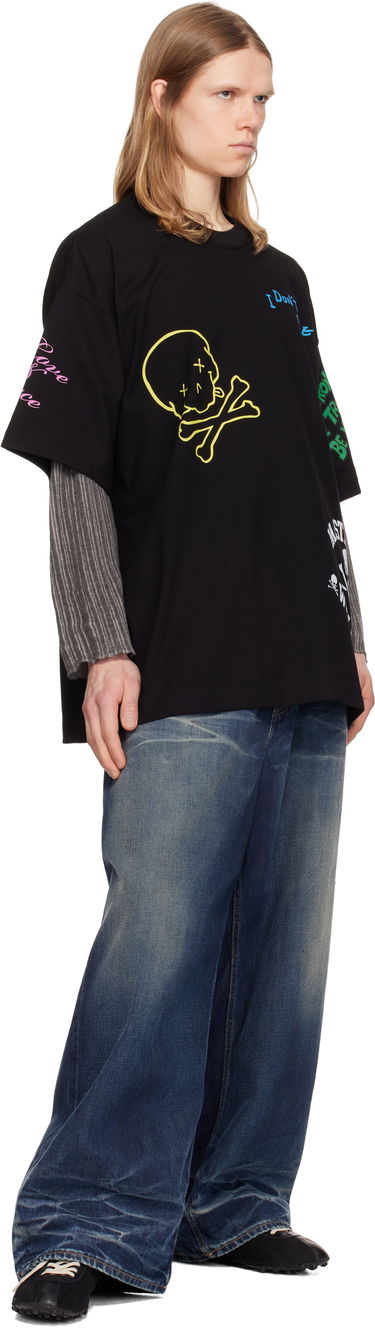 Tričko Mastermind WORLD Mastermind World Multi Logo T-Shirt Čierna | MW25S14-TS064-022, 3
