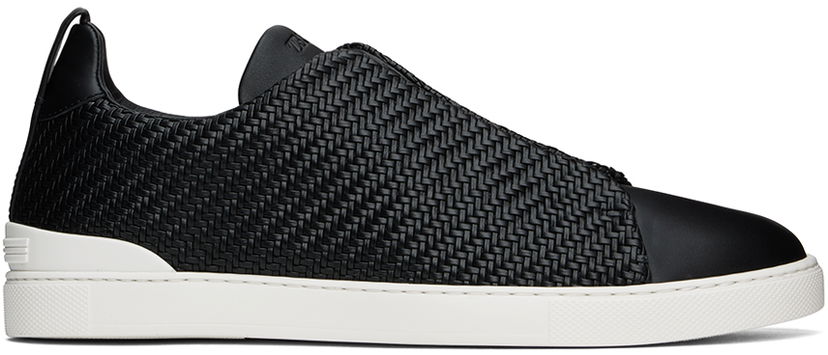 Oblečenie ZEGNA ZEGNA Pelletessuta Leather Triple Stitch Čierna | LHSPT-S4665Z-NER
