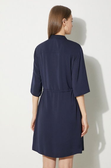 Šaty MAISON KITSUNÉ Maison Kitsuné Double Pocket Mini Dress Navy | MW01607WF0022, 2