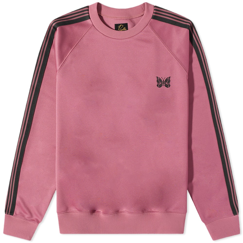 Mikina Needles Poly Smooth Track Crew Sweat Ružová | MR285-B, 0