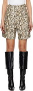 Isabel Marant Felize Printed Leather Shorts