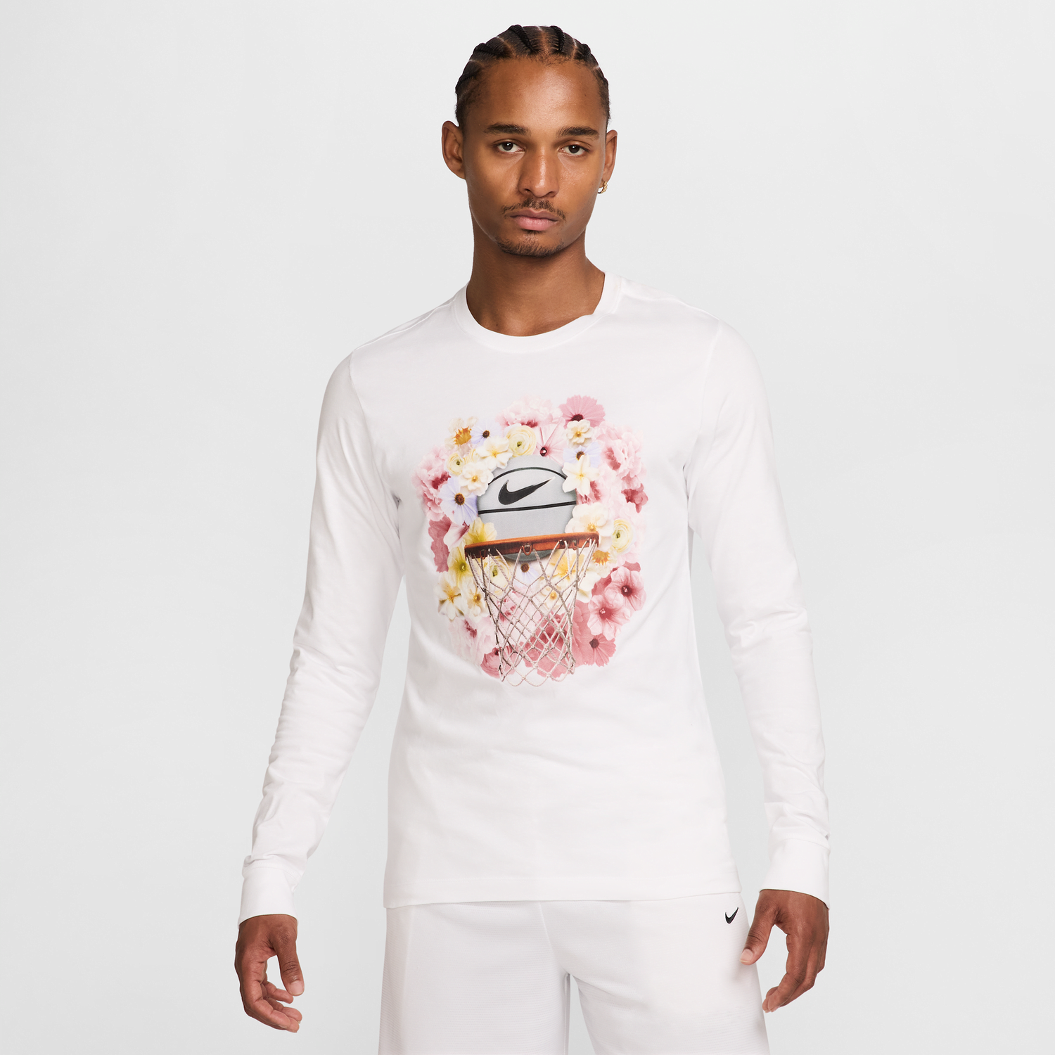 Tričko Nike Nike Max90 Basketball Long Sleeve T-Shirt Biela | HJ3348-100, 0