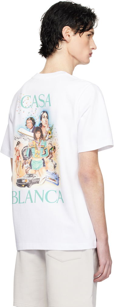 Tričko Casablanca Graphic Print T-Shirt Biela | MPS25-JTS-001-01, 2