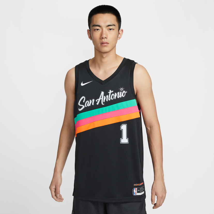 Dres Nike Victor Wembanyama San Antonio Spurs City Edition NBA Swingman Jersey Polyester Rôznofarebný | HM5996-013