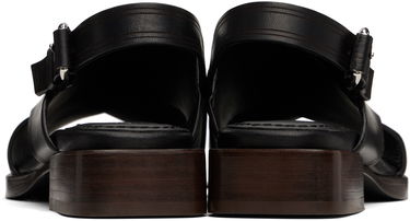 Doplnky LEMAIRE Lemaire Cross Flat Sandals Čierna | FO0162 LL0122, 1
