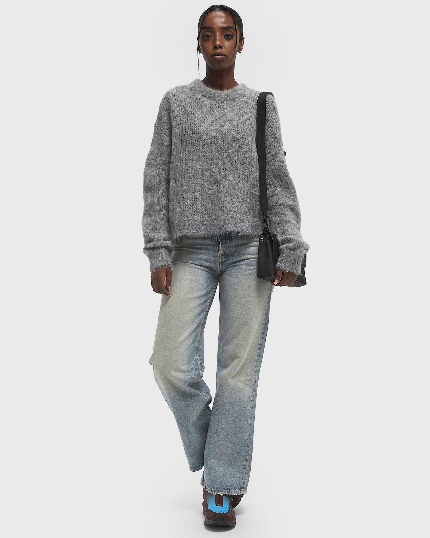 Sveter American Vintage American Vintage BYMI Pullover Šedá | BYM18CE25-GRIS-CHINE, 1