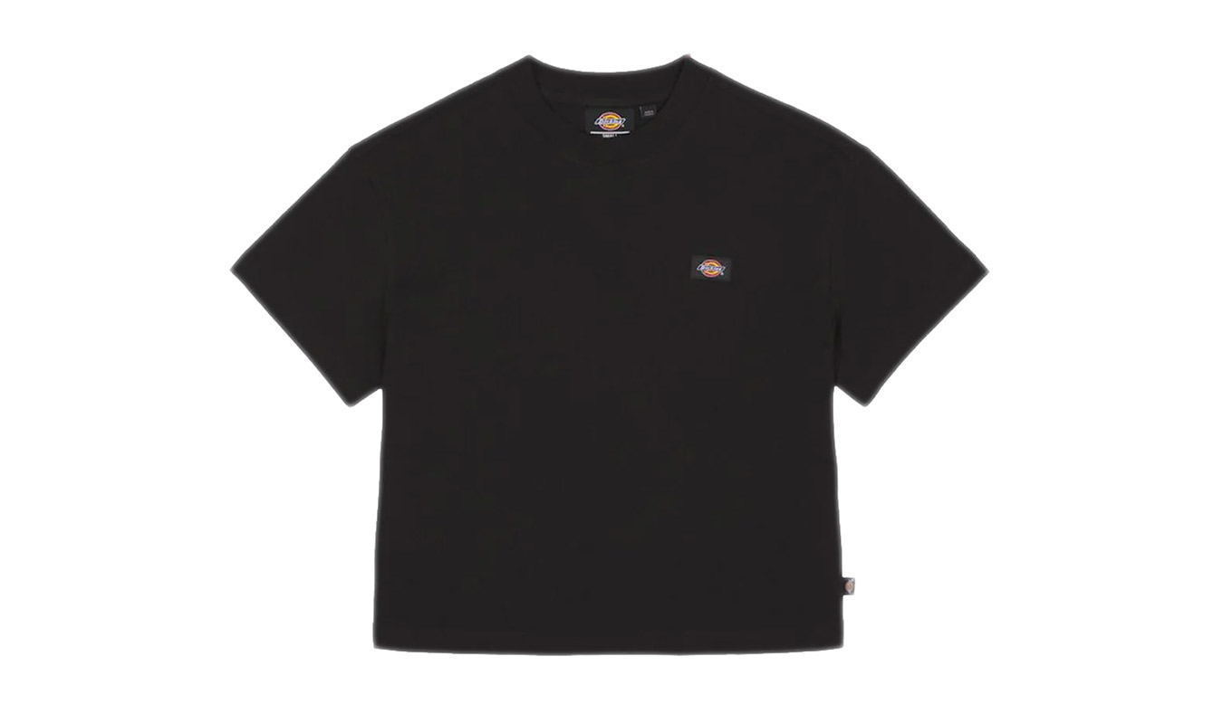 Crop Top Dickies Oakport Cropped T-Shirt Čierna | DK0A4Y8L-BLK, 0