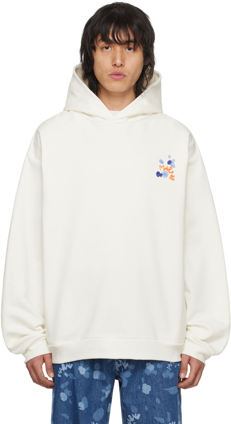 Mikina Marni Dripping Hoodie Biela | FUMU0067PL USCW17, 0