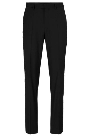 Nohavice BOSS Wool Blend Formal Trousers Čierna | 50479999, 0