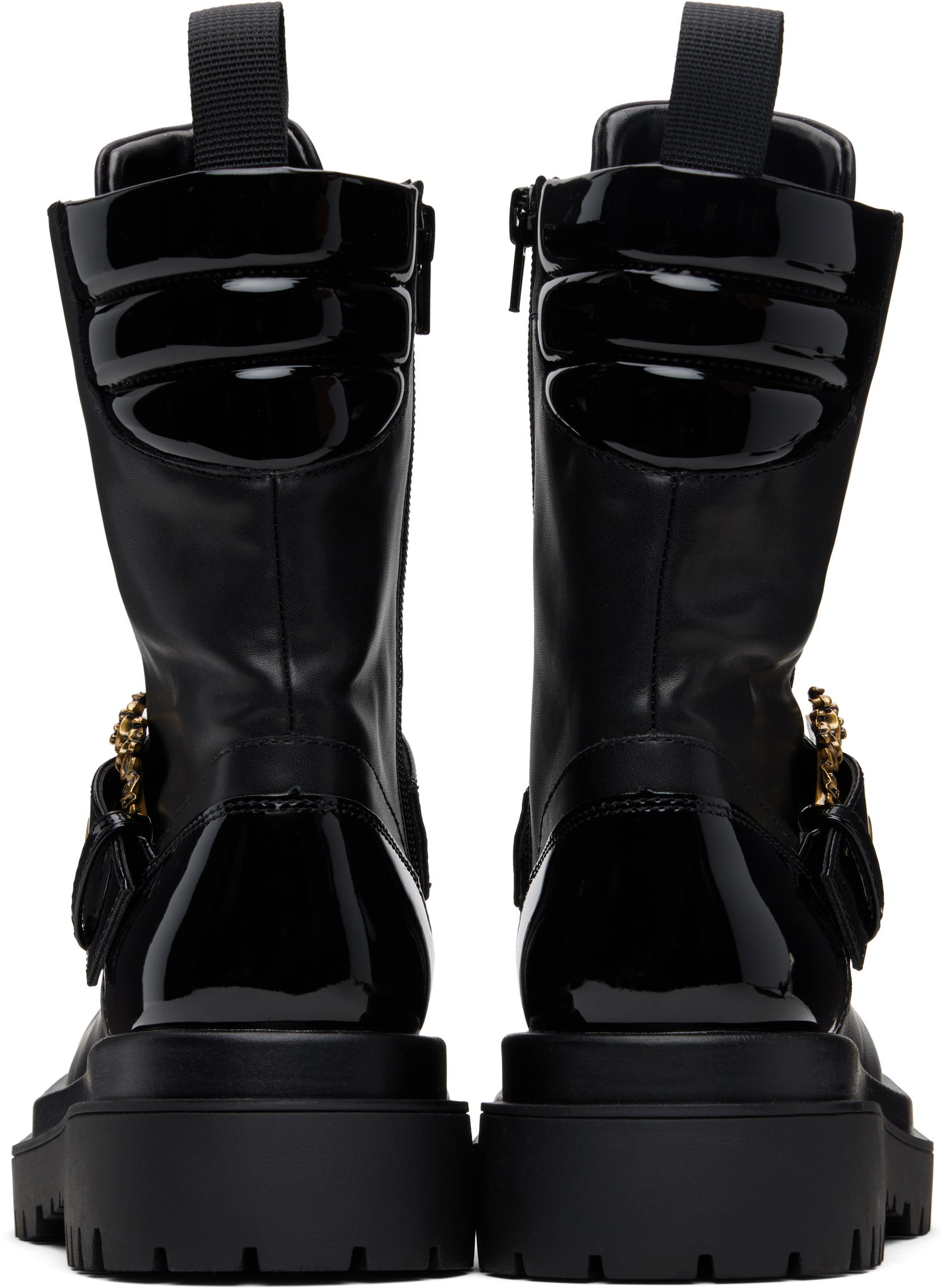 Tenisky a topánky Versace Versace Jeans Couture Pin-Buckle Boots Čierna | E79VA3S67_E71570, 1
