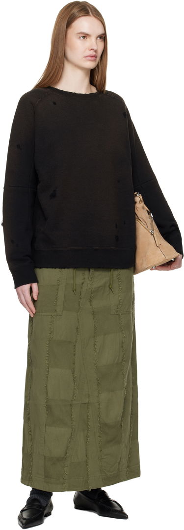 Mikina Needles Distressed Darts Sweatshirt Čierna | QV368, 3