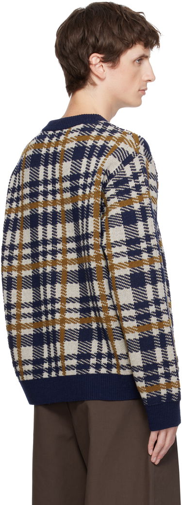 Sveter Dries Van Noten Dries Van Noten Check Crewneck Sweater Rôznofarebný | 252-021219-2727, 2