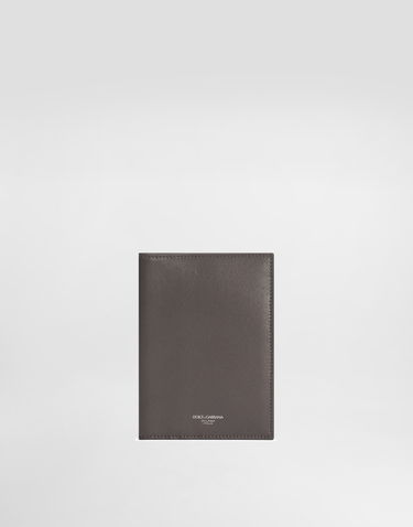 Peňaženka Dolce & Gabbana Dolce & Gabbana Calfskin Passport Holder Šedá | BP2215AV95680730, 0