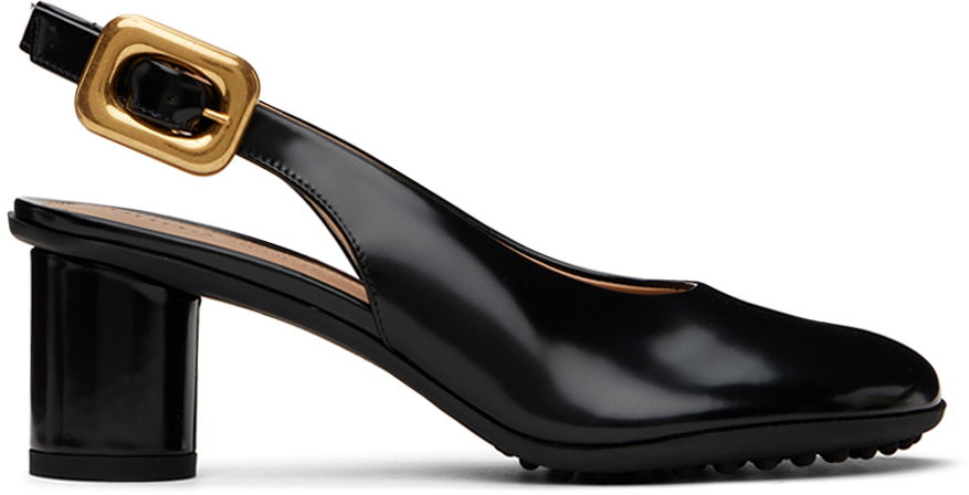 Tenisky a topánky Bottega Veneta Leather Slingback Pumps with Buckle Čierna | 778535 V2LR0, 0