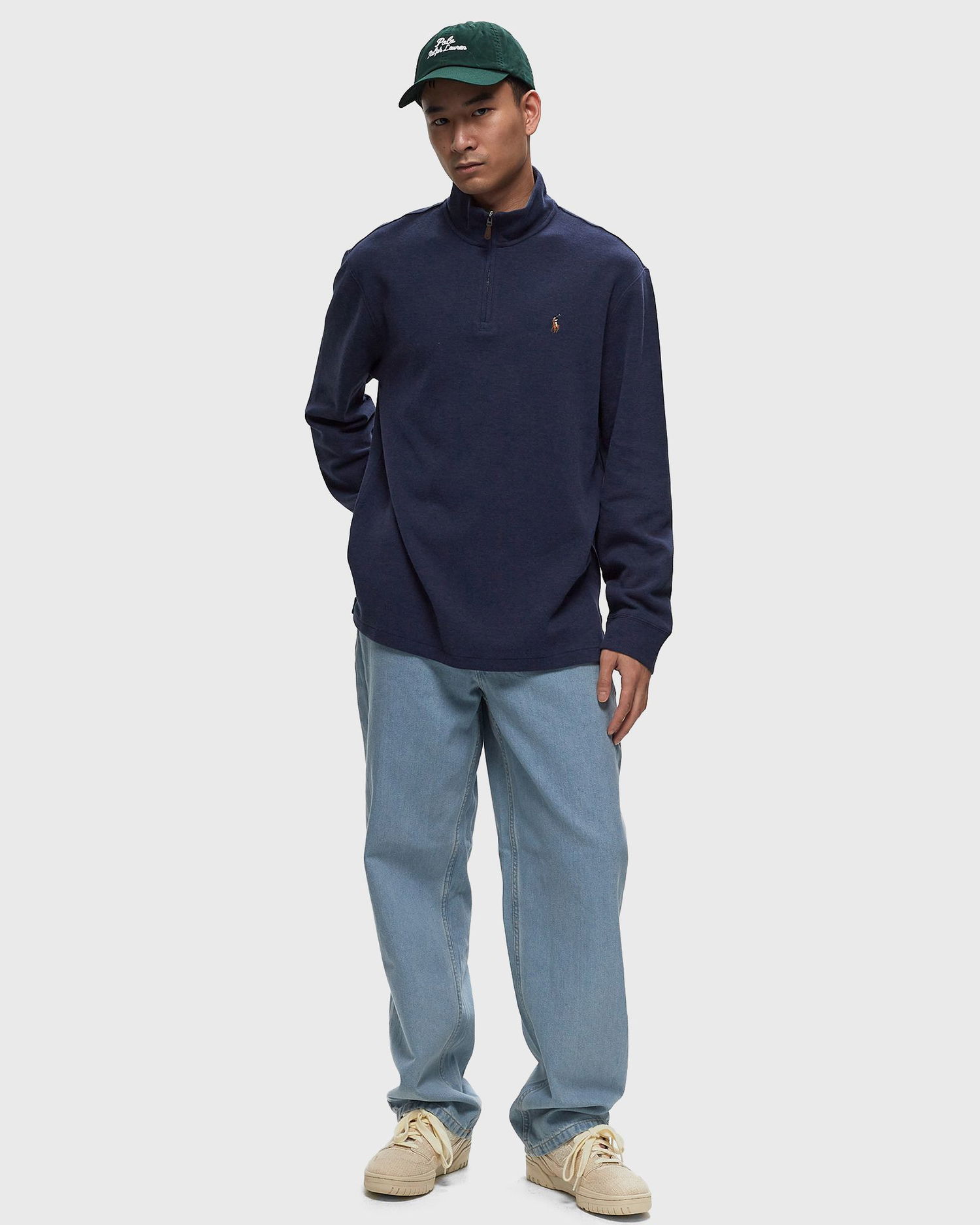 Polo tričko Polo by Ralph Lauren LONG SLEEVE-HALF ZIP Navy | 710877001014, 1