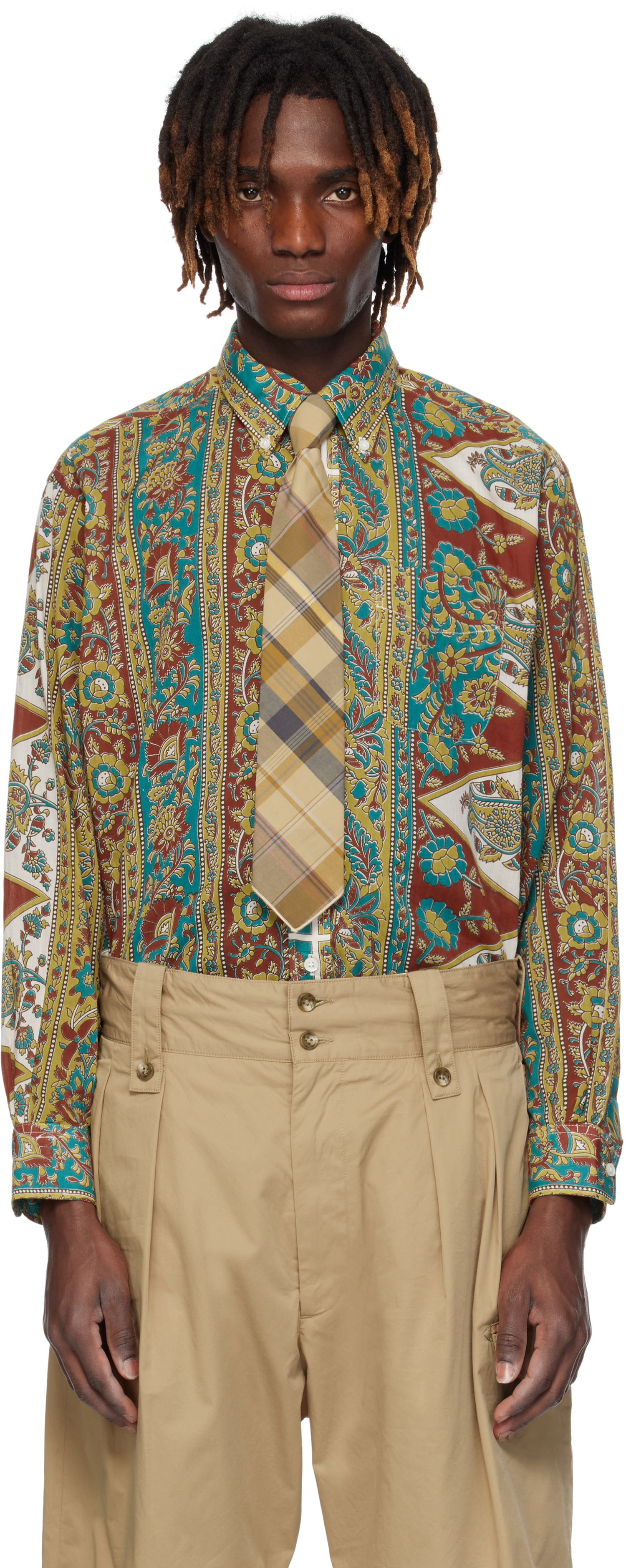 Košeľa Engineered Garments Engineered Garments 19 Century Button-Down Shirt Rôznofarebný | 25S1A001, 0