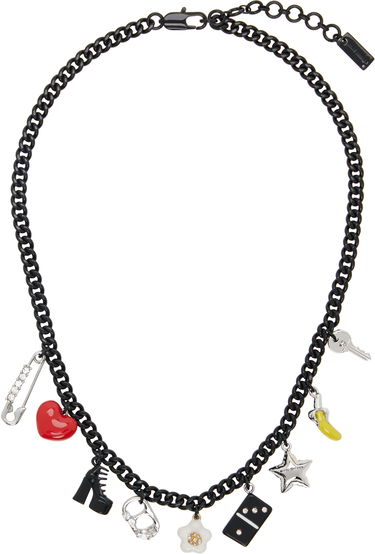 Náhrdelník Marc Jacobs Marc Jacobs 'The Collector Charm' Chain Necklace with Charms Čierna | 2P5JNC001J24, 0