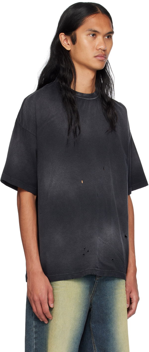 Tričko We11done Distressed T-Shirt Čierna | WD-TT2-24-742-U-BK, 1