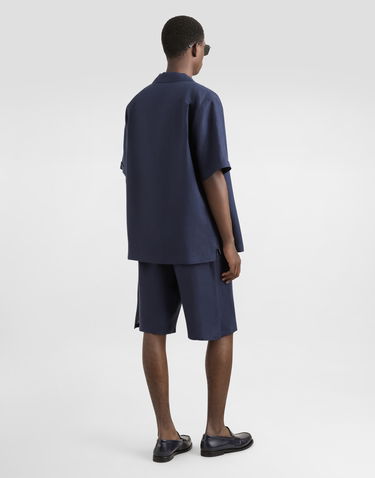 Košeľa Dolce & Gabbana Dolce & Gabbana Linen Shirt with DG Logo Embroidery Navy | G5JH9ZFU4LGB0665, 2