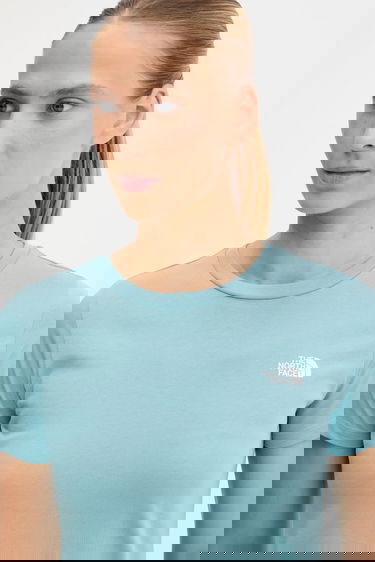 Tričko The North Face Simple Dome Slim T-Shirt Modrá | NF0A87NHBOA1, 3