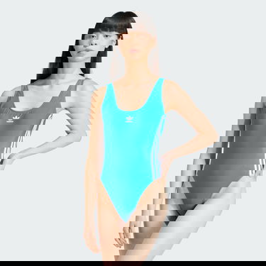 Plavky adidas Originals Adicolor 3-Stripes Swimsuit Modrá | IR9924, 0