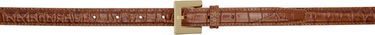 Opasok Anine Bing ANINE BING Nicola Embossed Leather Belt Hnedá | A-12-10975-BWN1, 0