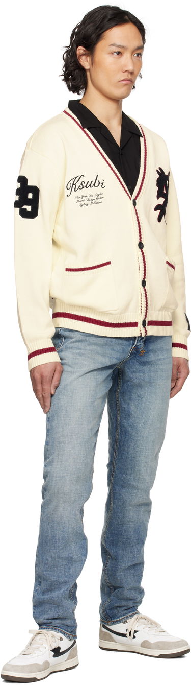 Sveter Ksubi Ksubi Playoff Knit Cardigan Biela | MSP25KW003, 3