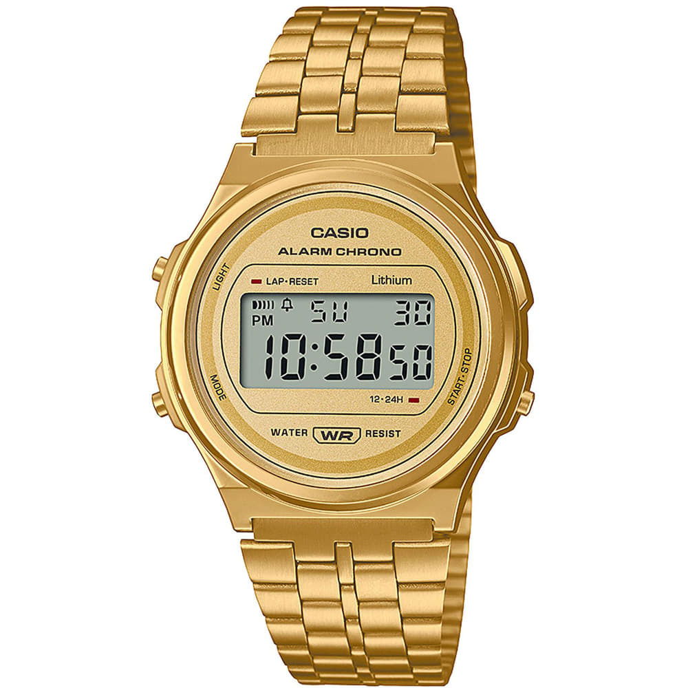 Hodinky CASIO Vintage A171WEG-9AEF Metalická | A171WEG-9AEF, 0