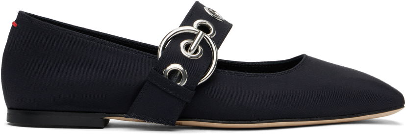 Opasok Aeyde Aeyde Uma Eyelet Ballerina Flats Navy | A11-FL-RKLS08FL159-SS25-519-069