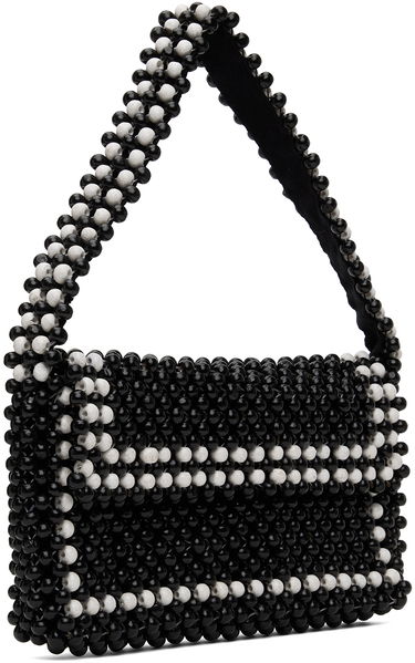 Taška cez rameno YMC Beaded Shoulder Bag Čierna | QBWMA, 1