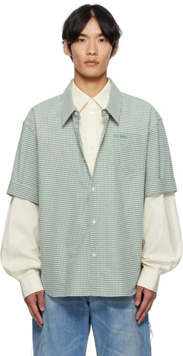 Košeľa We11done We11done Detachable Sleeves Shirt Zelené | WD-SH2-25-181-M-BG, 0