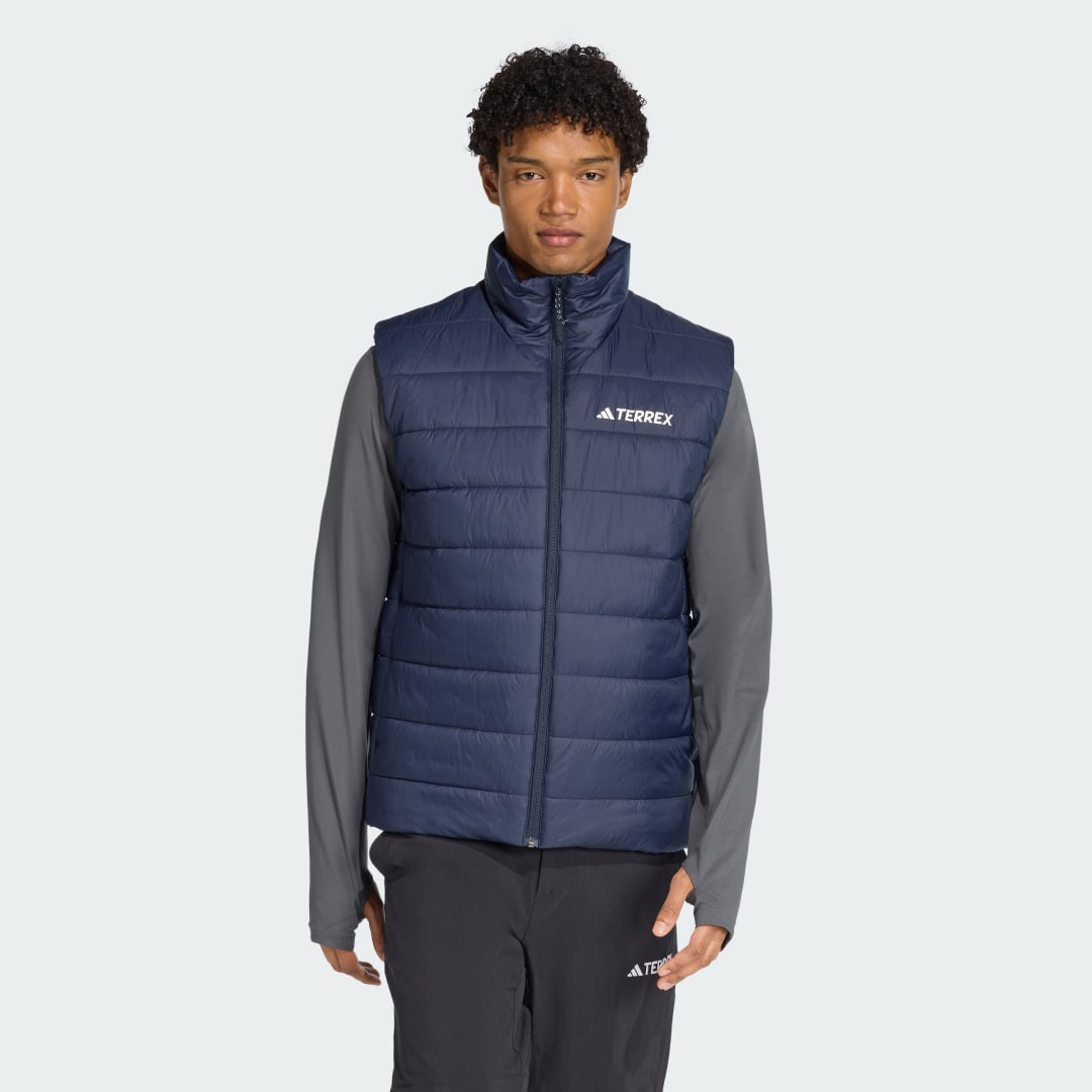 Vesta adidas Performance Terrex Multi Essentials CLIMAWARM Padded Vest Modrá | KA9741, 0