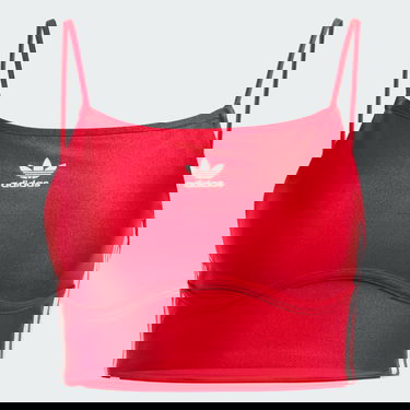 Podprsenka adidas Originals Top 3-Stripes Bra Červená | IN8359, 4