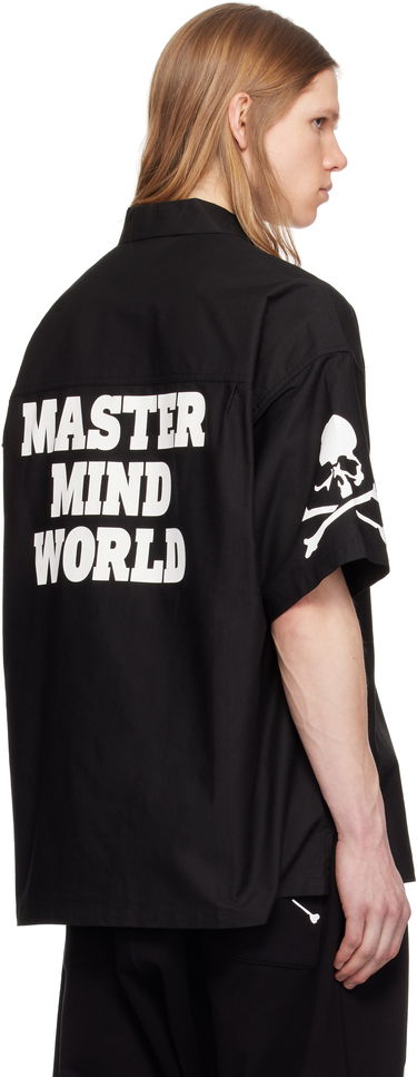 Košeľa Mastermind WORLD Mastermind World Oxford Short-Sleeve Shirt Čierna | MW25S14-SH005-006, 2