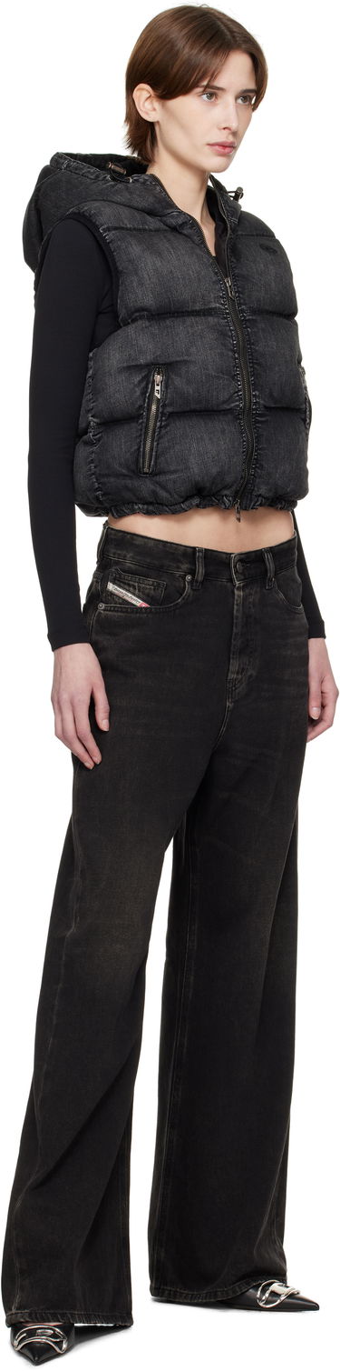 Vesta Diesel Diesel W-Hopper Cropped Puffer Vest Čierna | A16058 0ABCB, 3