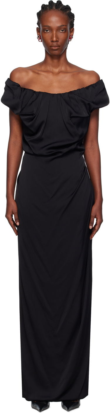 Šaty Vivienne Westwood Vivienne Westwood Ginnie Amber Off-The-Shoulder Maxi Dress Čierna | 1101039N-W012Y-, 0