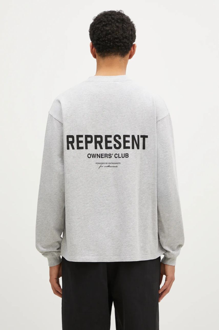 Mikina Represent Clo Owners Club Graphic Long Sleeve T-Shirt Šedá | OCM41119.158, 0