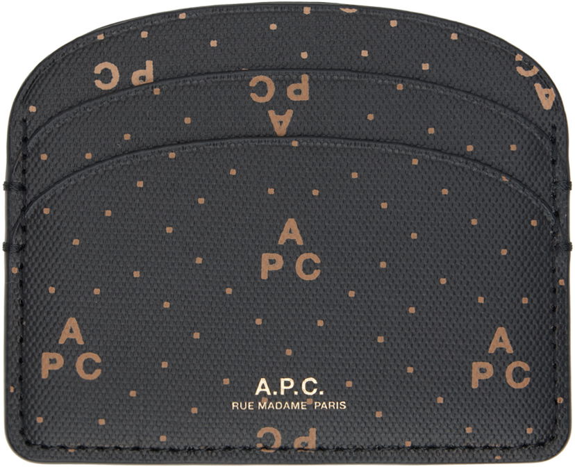 Peňaženka A.P.C. Demi-Lune Card Holder Čierna | COGVM-F63270