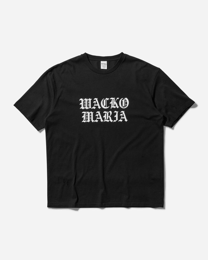 Tričko WACKO MARIA Washed Heavy Weight T-Shirt Black Čierna | 24FW-WMT-WT01 BLACK