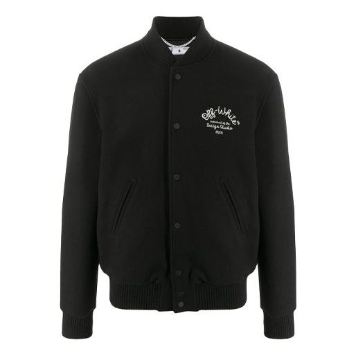 Bomber bunda Off-White Arrows Print Baseball Jacket Čierna | OMEA224E20FAB0011001, 0