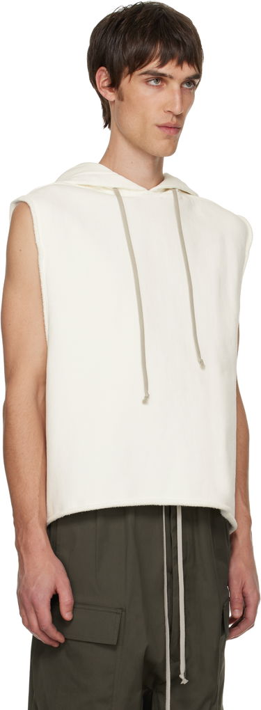 Mikina Rick Owens Rick Owens Concordians Sleeveless Tunic Hoodie Biela | RR02E1503 JTCD, 1