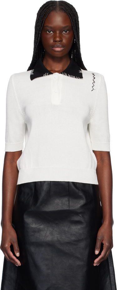 Polo tričko Marni Marni Cotton Polo Biela | POMD0049EQ UFCN54, 0