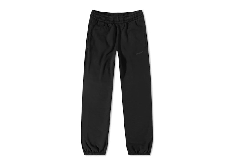 Tepláky Off-White Diagonal Tab Slim Sweatpants Black/Black Čierna | OMCH029C99FLE0011010