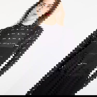 Overal adidas Performance Moonboot Wide-Leg Fleece Bib Pant Čierna | JM6494, 2